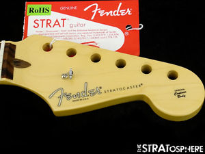 2016 American Fender CHANNEL BOUND Strat NECK Stratocaster USA Compound Rosewood