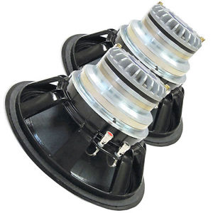 Pair Radian 5312NEO-16 2-Way Coax Speaker 12" 8 ohm LF/16 ohm HF 1400W Replace