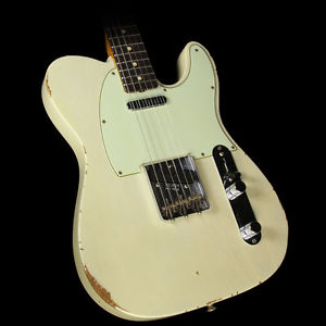 Fender Custom Shop 60s Roasted Ash Telecaster Relic Electric Guitar White Blonde