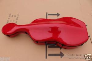 4/4 New Cello case Hard Case Carbon Fiber red New Strong Light#A11