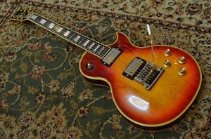 Gibson Les Paul Custom With Kahler Tremolo Brown w/hard case Free shipping #E716