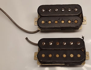 Gibson Humbucking Patent # "T" Top Guitar Pickups Vintage 1960s-70s Set