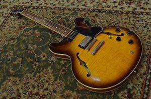 Gibson ES-335 Dot Reissue Brown w/hard case Free shipping Guitar from Jpn #E691