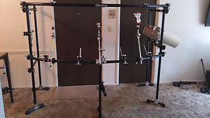 DOUBLE BASS DRUM RACK CAGE *BLACK*