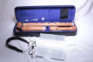 Kung 2603 Superio Knick-Bass Recorder In Cherry Wood (13-A-68)