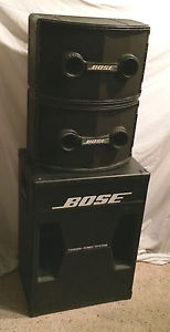 Bose 802 Series II Speakers Pair w/ a Bose 302 Subwoofer All in Great Condition