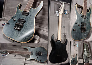 IBANEZ Premium RG721FML-BIF-Black Ice Flat -Lefthand- Neu 2016-Sofort Lieferbar!