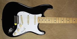 Fender Jimi Hendrix Stratocaster Black Strat Guitar w/Gig Bag