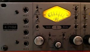 Universal Audio 4-710d 4 channel Tube / Solid State Mic Preamp 1176 Compressor