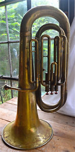 1/2 SIZE COUESNON LAFAYETTE TUBA! PLAYS WELL! $550