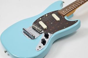 Fender Japan Mustang MG69 Sonic Blue w/Hard Case FreeShipping Used #G160