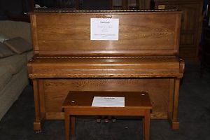 Young Chang E-121 Oak  Upright Piano