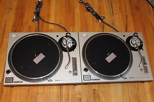 (2) Technics 1200-M3D DJ Turntables with Dust Covers