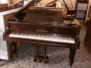 WEISSBROD GERMAN  overstrung baby grand 5FT BLACK can deliver £650buy now