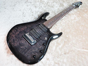 MUSIC MAN BFR John Petrucci 7st. Trans Black Electric Guitar Free Shipping