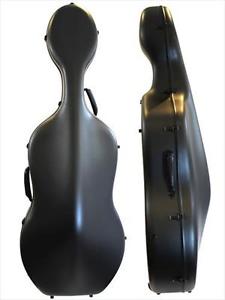 Orchestra Light 4/4 Cello Hard Case, Composite Carbon Fibre, MATT BLACK, **NEW**