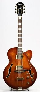 Ibanez AF95 Violin Sunburst Electric Guitar w/HardCase From Japan Used #G741