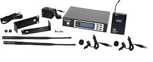Galaxy Audio ECDR/38VVD ECD Wireless Dual Lavalier Microphone System