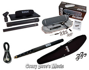 Rode NTG3 Black Location Sound Package Blimp Boompole 20Ft XLR Cable Clips NTG 3