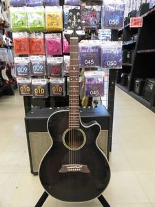 TAKAMINE PT-106 Black w/hard case Free shipping Guiter Bass From JAPAN #F34