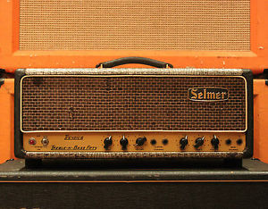 Vintage 1964 Selmer Truvoice Treble N Bass Fifty Crocodile Skin Valve Amplifier