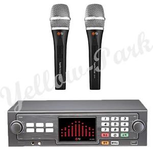 NEW TJ Taijin Media TKR-365HK karaoke Machine + 2 Mic W