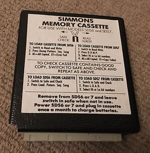 SIMMONS SDS6 / SDS7 MEMORY CARD CARTRIDGE - Worldwide shipping