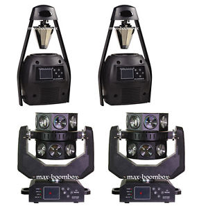 2 Partner Lighting Kits Rolling Scan Beam+Double Flying  Light For Club American