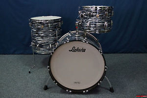 Ludwig USA Classic Maple "Fab 22" Shellset in "Black Oyster" 22,13,16"