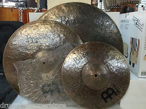 Meinl Byzance Dark Custom Cymbal Pack 13" Hi Hats, 17" Crash, 20" Ride