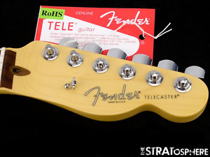 2016 Fender American CHANNEL BOUND Telecaster NECK & TUNERS Tele USA Compound