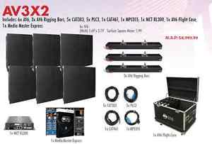 American DJ AV6 System 6mm LED Video Wall 3x2 panel package - COMPLETE