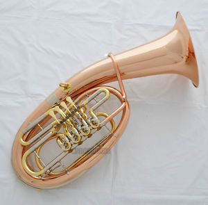 Professional Rose Brass Bb Euphonium 4 Rotary Valves Horn in Stock Free Shipping