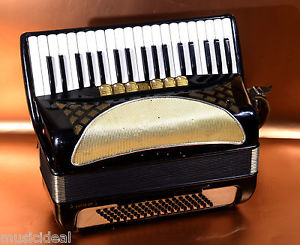 RARE GERMAN TOP ACCORDION HOHNER LUCIA II P - 80 bass, 10 registers@PETROF STORE