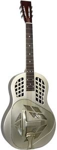 Ashbury AR-49 TriCone Guitare a  resonateur Argente