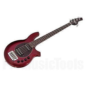 Music Man USA Bongo 5 HS CR - Candy Red - Rosewood Neck Limited Edition NEW pdn