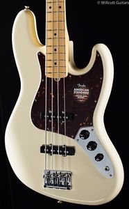 Fender American Standard Jazz Bass® Olympic White, Maple (137)