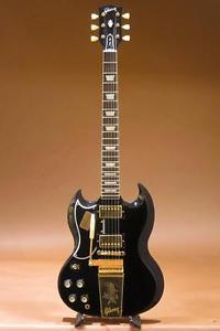 Gibson Custom Shop HC SG Standard Reissue Maestro Left Hand VOS Ebony 2015 NEW