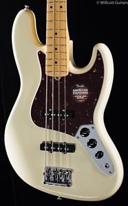 Fender American Standard Jazz Bass® Olympic White, Maple (148)