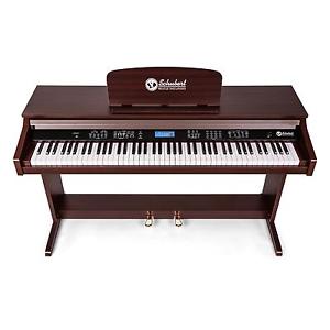 PIANOFORTE DIGITALE PIANOLA TASTIERA MARRONE MIDI 2 PEDALI EFFETTI 31 DEMO 88