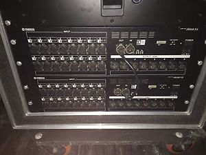 YAMAHA SB168-ES X 2 DIGITAL SNAKE STAGE BOX ETHERSOUND M7, LS9 & QL/CL
