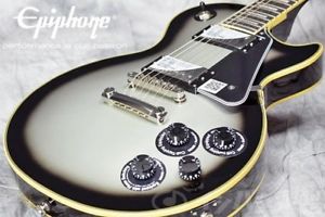 Epiphone Les Paul Custom Pro Silver Burst  New Electric Guitar Free Shipping
