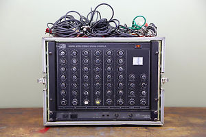 Biamp 6702 Stereo Mixing Console 6 Ch Mixer W/ QSC Amplifier in ATA Flight Case