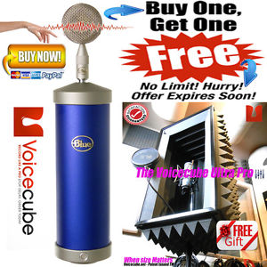 Blue Bottle Microphones COMBO FREE PRO PORTABLE VOCAL BOOTH 27" TALL - VOICECUBE