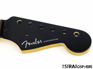 * Fender American DELUXE Stratocaster Strat NECK Rosewood Black Headstock #37