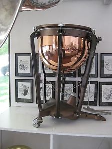 SUPERB LUDWIG PROFESSIONAL 20" COPPER TIMPANI, RECENT PRODUCTION, PRISTINE!.
