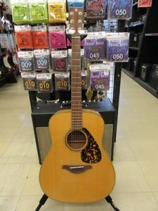 YAMAHA FG-750S Natural w/soft case F/S Guiter Bass From JAPAN Right-Handed #F38