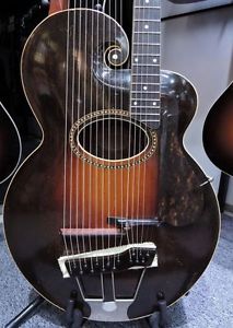 1929 Gibson Style-U 10-String Harp and 6-String Guitar Vintage acoustic Guitar