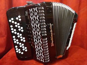 NEW Weltmeister Chromatic Accordion Black Romance 703 B System LMM Stylish