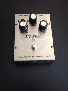 1970 Electro Harmonix Big Muff Pi Triangle Vintage Fuzz Guitar Effect Pedal V1
